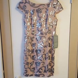 NWT Blush Sequined Cocktail/Event Dress